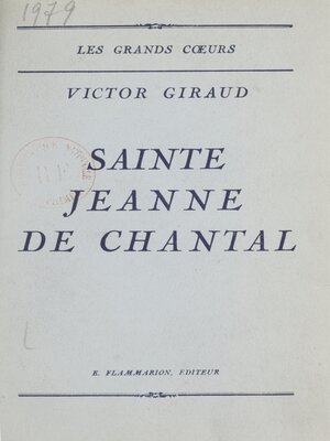 cover image of Sainte Jeanne de Chantal